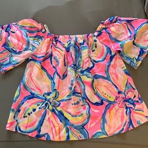 Lilly Pulitzer off the shoulder top